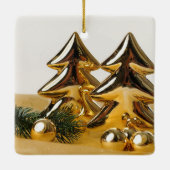 小さなクリスマスプレゼント セラミックオーナメント (裏面)