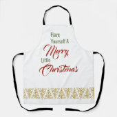 小さなクリスマスメリーのエプロンを持っている エプロン (正面)