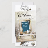 小さなクリスマス奇跡の写真カード シーズンカード (正面)