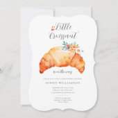 小さなクロワッサンがやってくる!ベイビーシャワー 招待状 (正面)