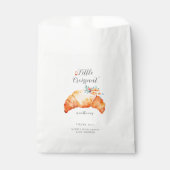 小さなクロワッサンが赤ちゃんシャワーの途中にある フェイバーバッグ (正面)
