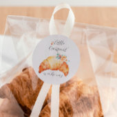 小さなクロワッサンが赤ちゃんシャワーの途中にある ラウンドシール