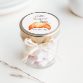 小さなクロワッサンが赤ちゃんシャワーの途中にある ラウンドシール