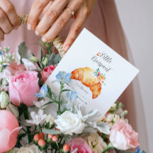 小さなクロワッサンが赤ちゃんシャワーの途中にある