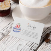 小さなクロワッサンのベビー エンクロージャーカード