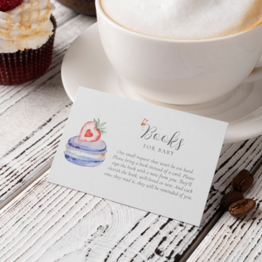 小さなクロワッサンのベビー エンクロージャーカード