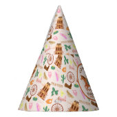 小さなクールカウボーイと馬の誕生日パーティー パーティーハット (左)