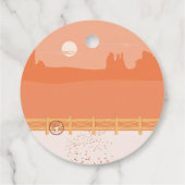 小さなクールカウボーイと馬の誕生日パーティー フェイバータグ (裏面)