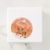 小さなクールカウボーイと馬の誕生日パーティー フェイバータグ (インサイチュ)