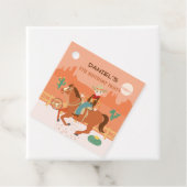 小さなクールカウボーイと馬の誕生日パーティー フェイバータグ (インサイチュ)