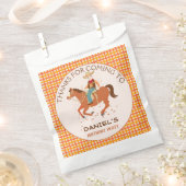 小さなクールカウボーイと馬の誕生日パーティー フェイバーバッグ (クリップ留めされた状態)