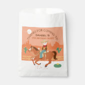 小さなクールカウボーイと馬の誕生日パーティー フェイバーバッグ (正面)
