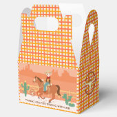 小さなクールカウボーイと馬の誕生日パーティー フェイバーボックス (オープン)