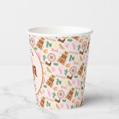 小さなクールカウボーイと馬の誕生日パーティー 紙コップ (裏面)