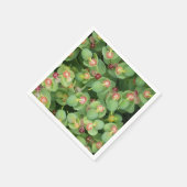 小さなグリーンフローラ スタンダードカクテルナプキン (角)