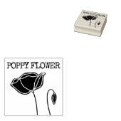 小さなケシの花 ラバースタンプ (押印)