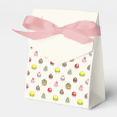 小さなケーキのパターン フェイバーボックス (正面サイド)