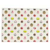 小さなケーキのパターン ラージペーパーバッグ (裏面)