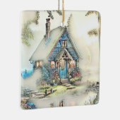 小さなコテージの森 – 魅惑的な脱出 セラミックオーナメント (右)