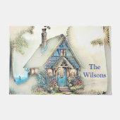 小さなコテージの森 – 魅惑的な脱出 ドアマット (正面)