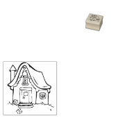 小さなコテージアートスタンプ ラバースタンプ (押印)