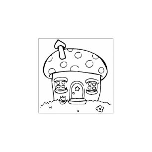 小さなコテージアートスタンプ ラバースタンプ