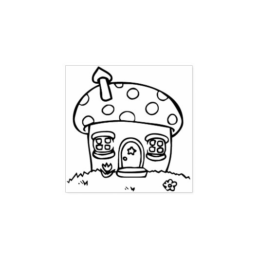 小さなコテージアートスタンプ ラバースタンプ (インプリント)