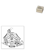 小さなコテージアートスタンプ ラバースタンプ (押印)