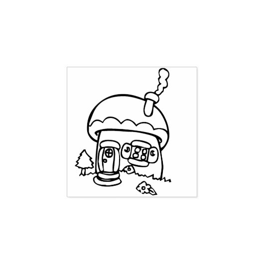 小さなコテージアートスタンプ ラバースタンプ (インプリント)