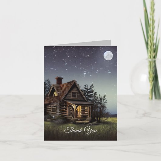 小さなコテージ サンキューカード (正面)