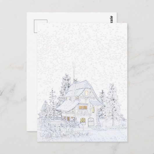 小さなコテージ |絵葉書© ポストカード (正面/裏面)