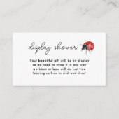 小さなコバチのディスプレイシャワー エンクロージャーカード (正面)