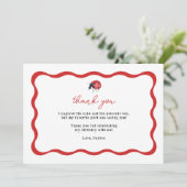 小さなコバチの誕生日ありがとう サンキューカード (スタンド正面)