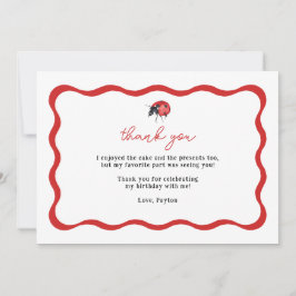 小さなコバチの誕生日ありがとう サンキューカード