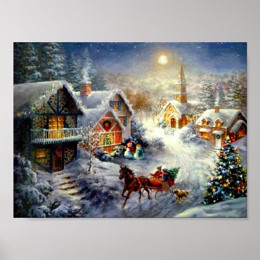 小さなコミュニティのクリスマス ポスター (正面)