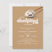 小さなコロコロがやってくる！ベビーシャワー 招待状 (正面)