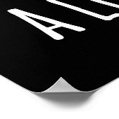 小さなコーニーおもしろいベビーコーンプンダークBG ポスター (角)