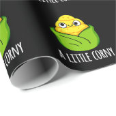 小さなコーニーおもしろいベビーコーンプンダークBG ラッピングペーパー (ロールコーナー)