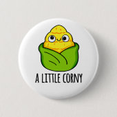 小さなコーニーおもしろいベビーコーンプン 缶バッジ (正面)