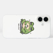 小さなコーヒーを飲みながら不機嫌なカエル Case-Mate iPhoneケース (裏面 (横))