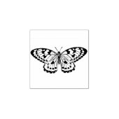 小さなゴム印 – 黒と白の蝶 ラバースタンプ (インプリント)
