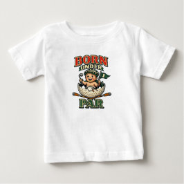 小さなゴルファーに生まれたアンダーパー ベビーTシャツ