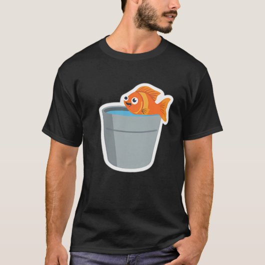 小さなサイズのクレイジーフィッシュ Tシャツ (正面)
