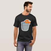 小さなサイズのクレイジーフィッシュ Tシャツ (正面フル)