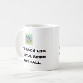 小さなサイ コーヒーマグカップ (正面左)