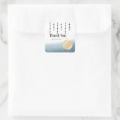 小さなサターンの感謝ステッカー スクエアシール (バッグ)