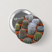 小さなサボテンの植物 缶バッジ (正面&裏面)