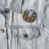 小さなサボテンの植物 缶バッジ (インサイチュ)