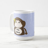 小さなサルと黄色いバナナ コーヒーマグカップ (正面左)