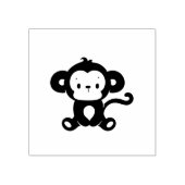 小さなサル座る ラバースタンプ (インプリント)